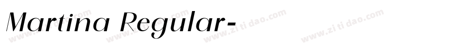Martina Regular字体转换